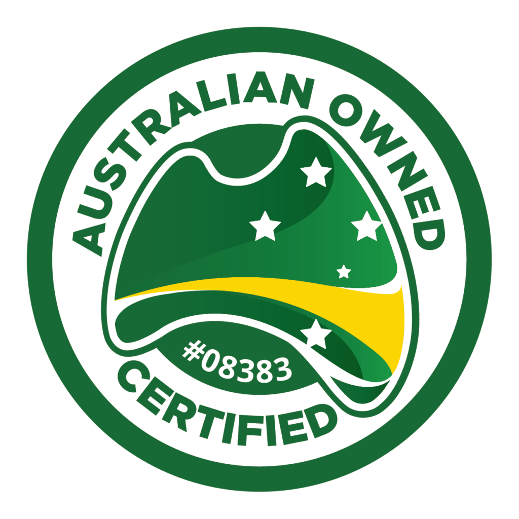 Packserv Australian Owned Certified logo displaying the certification mark.