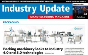 Cover of Industry Update Manufacturing Magazine July 2024, featuring Packserv Australia.