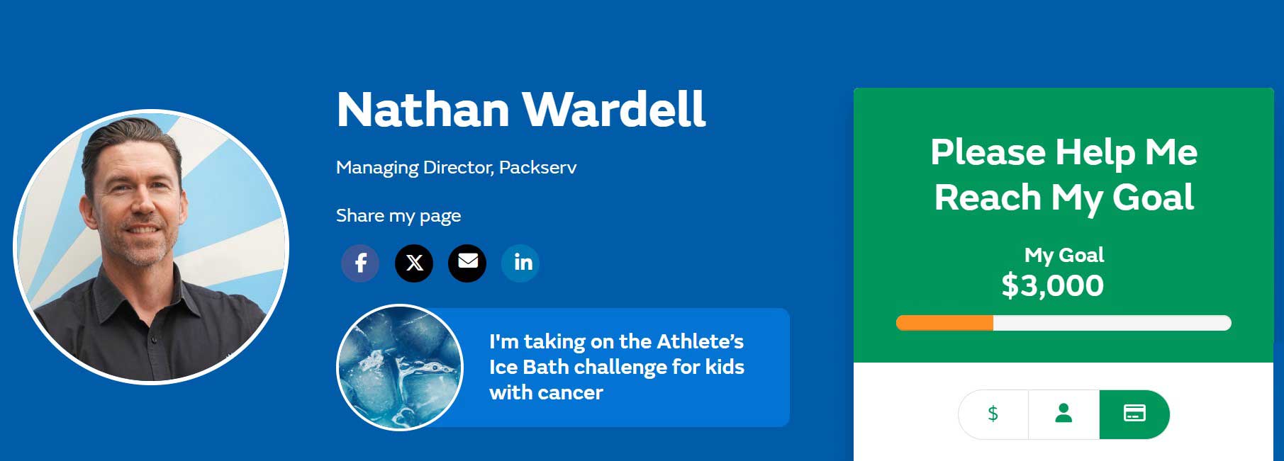 Packserv CEO Nathan Wardell participates in the 2024 CEO Dare to Cure challenge, highlighting leadership in support of vital health causes.