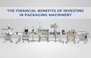 Packaging machinery in operation, illustrating its efficiency in a manufacturing setting.