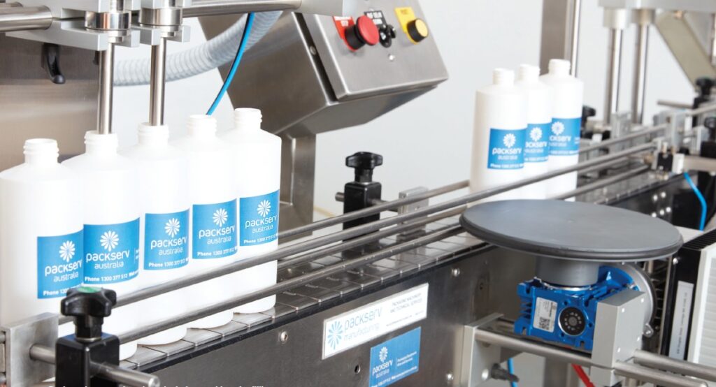 Packserv’s range of products includes machines for filling, capping, labelling and container handling, among others.