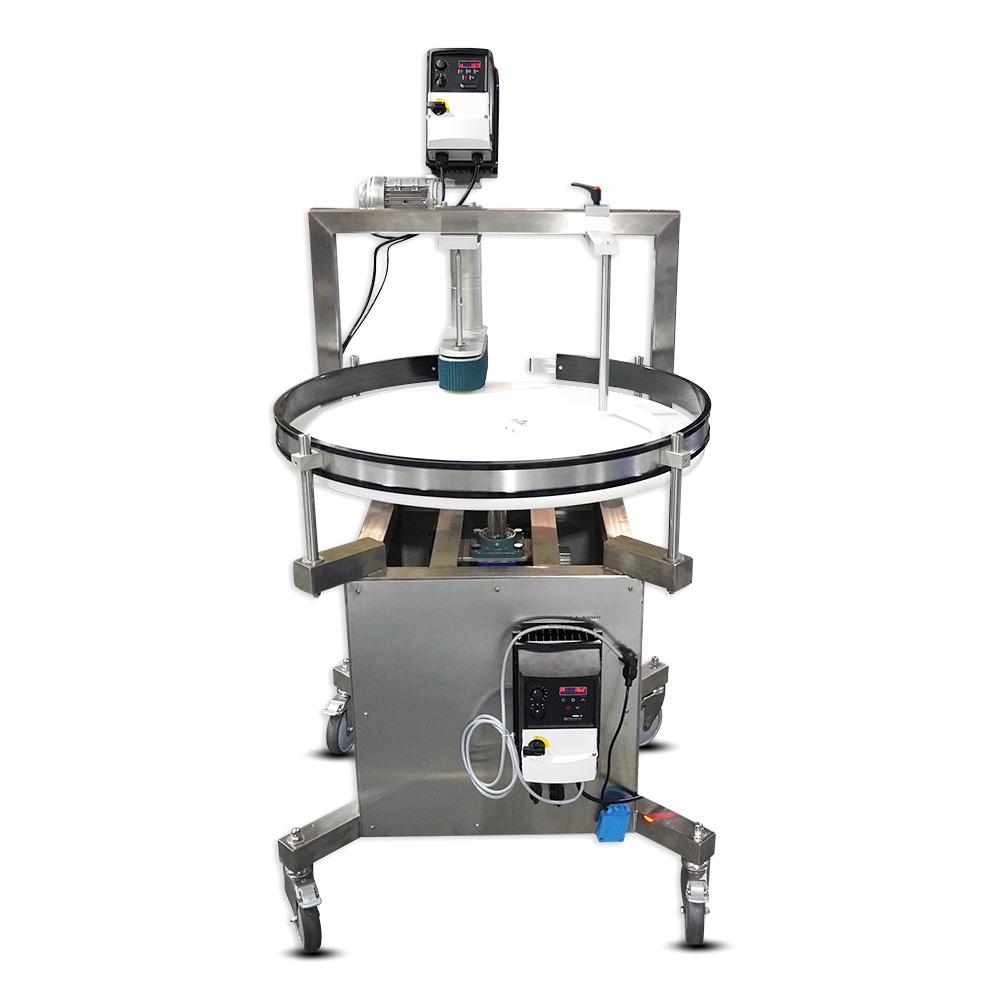 PST-8 Custom Small Sorting Table by Packserv, shown in full stainless steel configuration